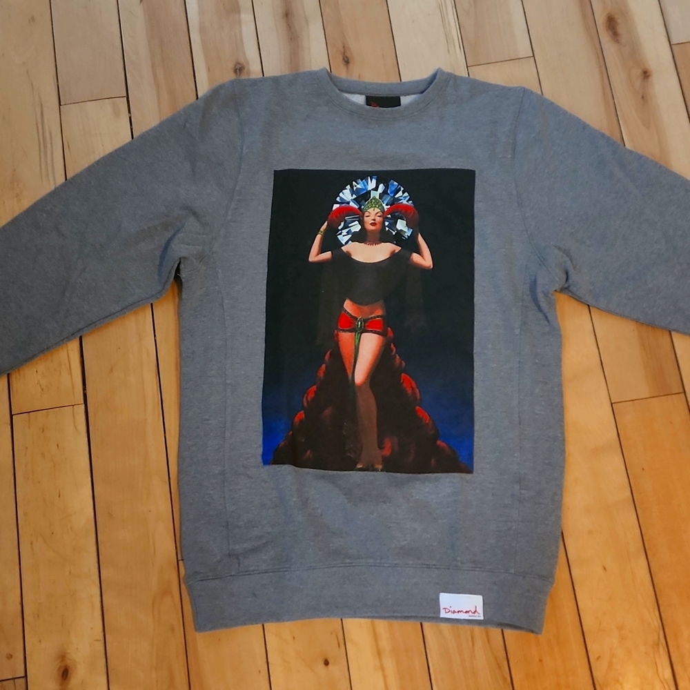 Diamond, small, sweat shirt